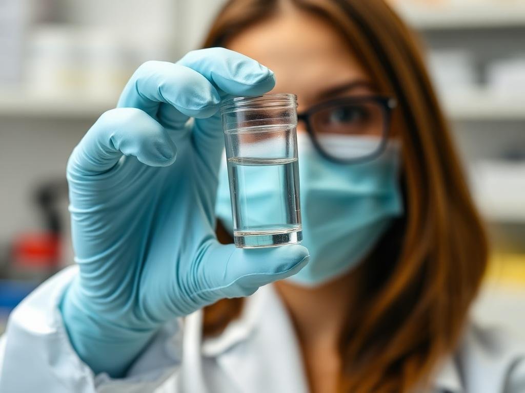 Examen de orina en clínica hispana