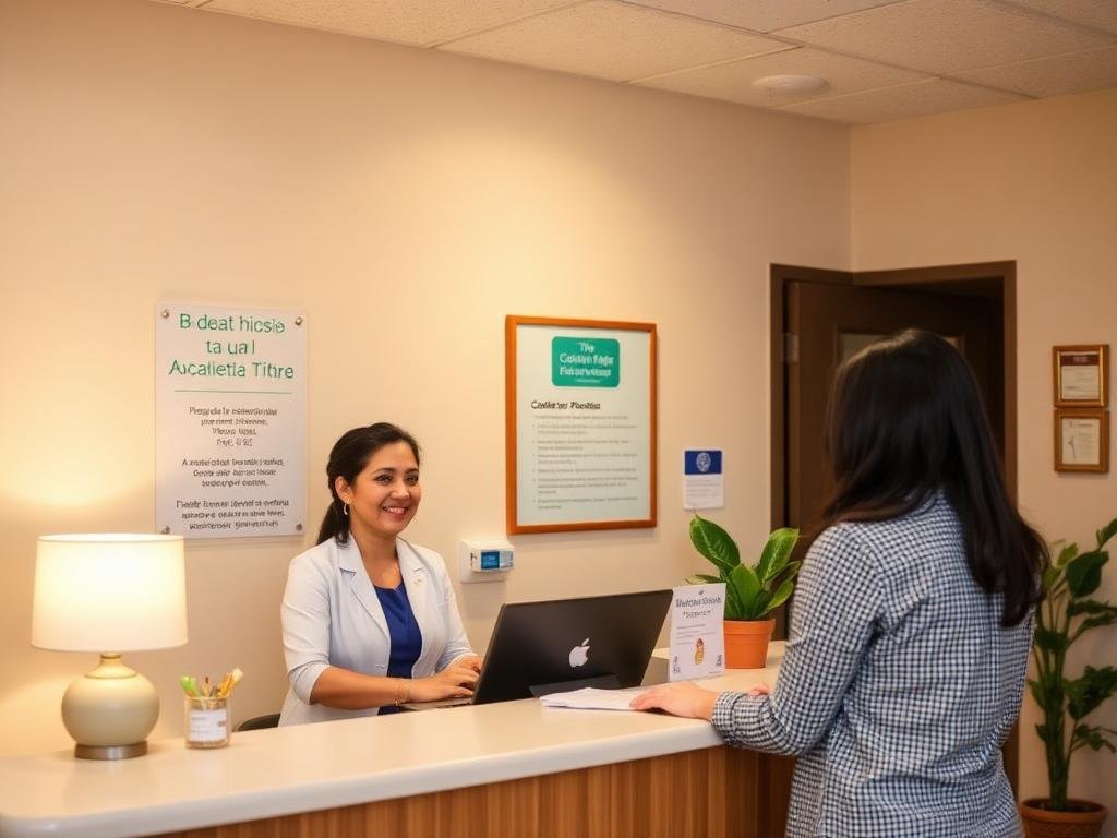 Recepción clínica hispana Houston